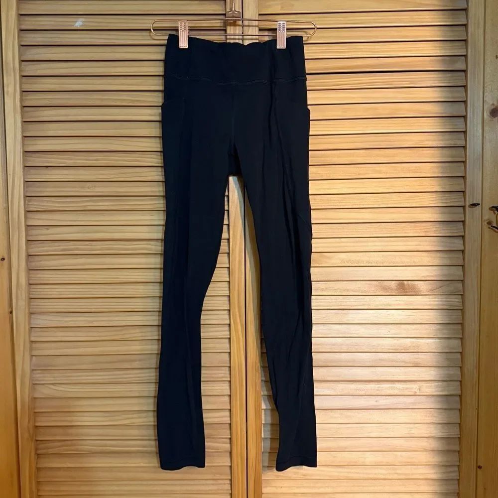 Athleta Girl Black High-Rise Leggings size 12